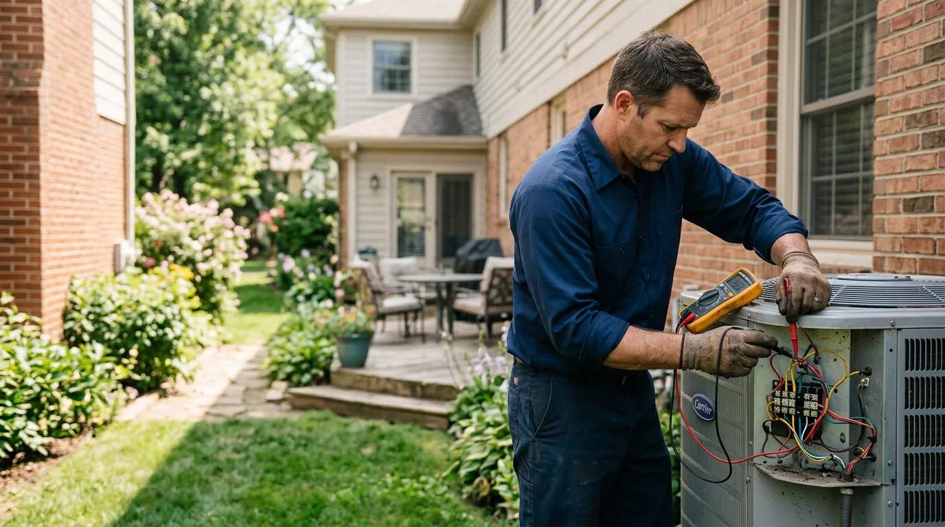 HVAC technician working near Polkville, NC